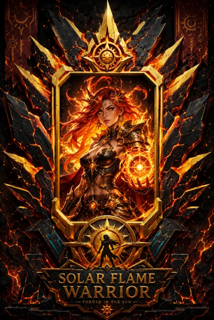 Solar Flame Warrior Card