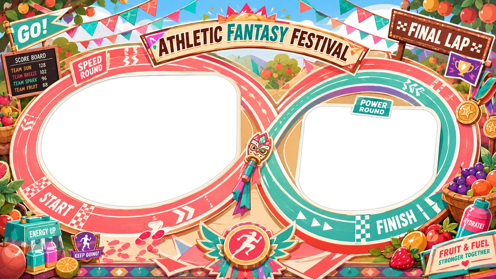 Colorful Athletic Festival Frame(1)