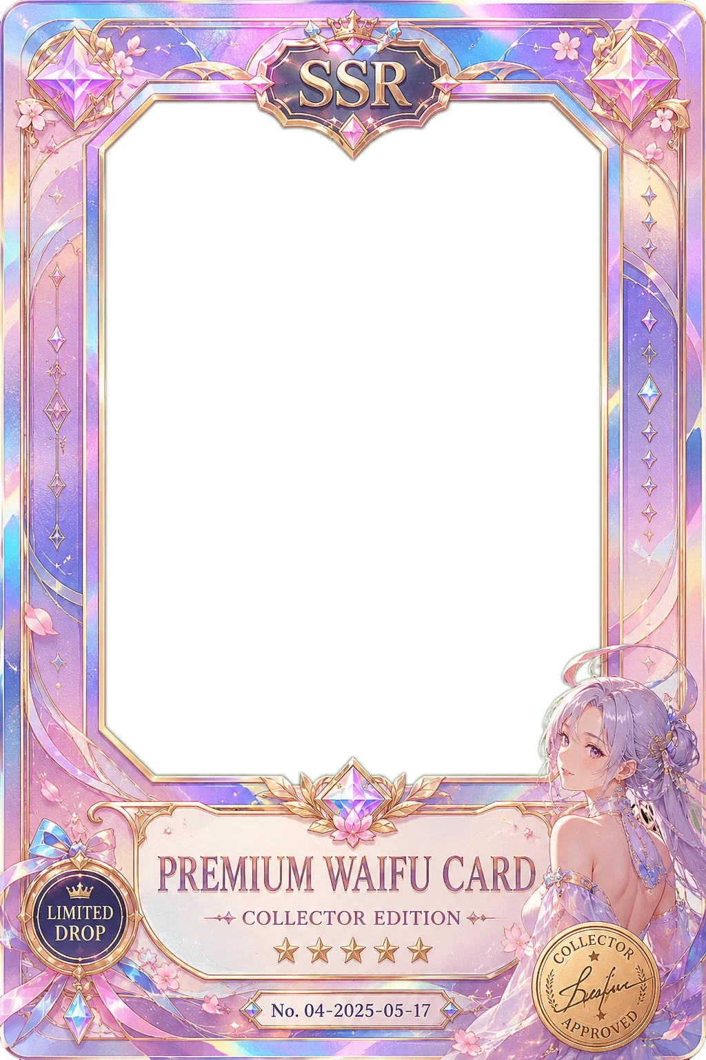 Premium Waifu Character Card