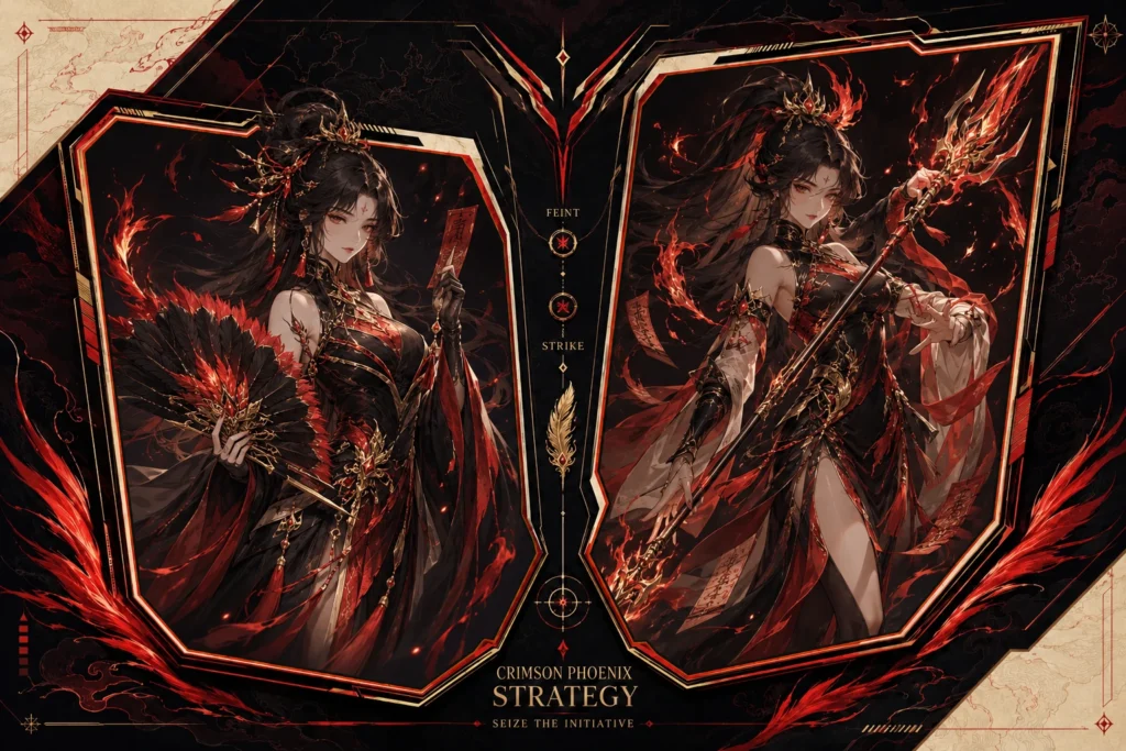 Crimson Phoenix Strategy Frame
