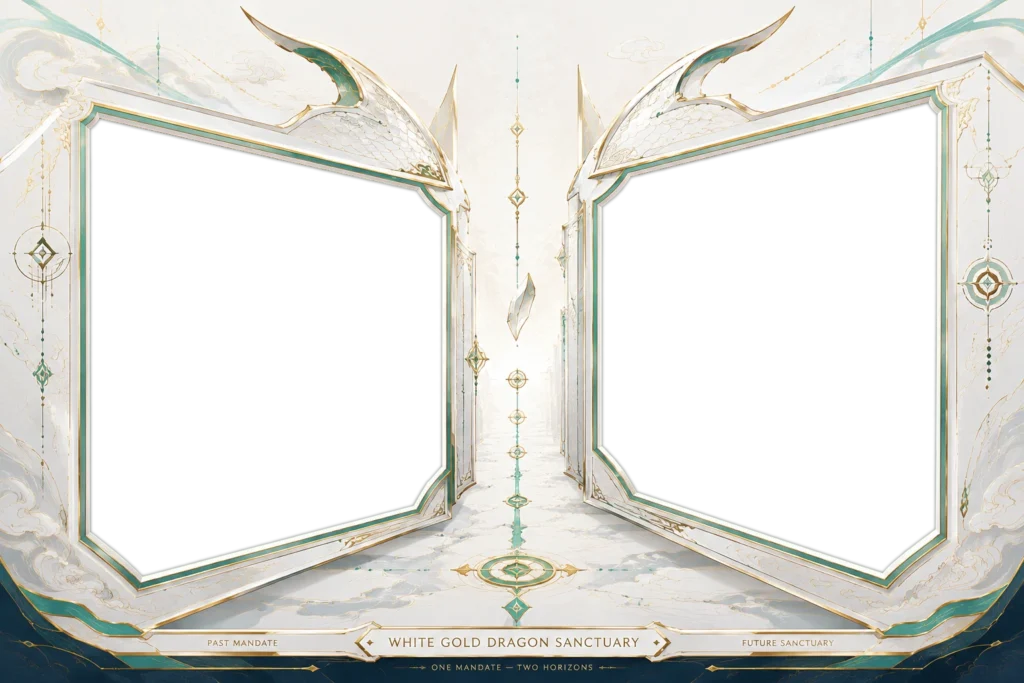 White Gold Dragon Sanctuary Frame