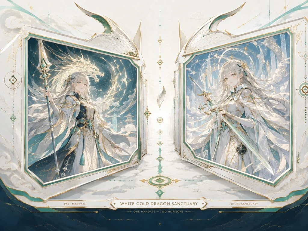 White Gold Dragon Sanctuary Frame