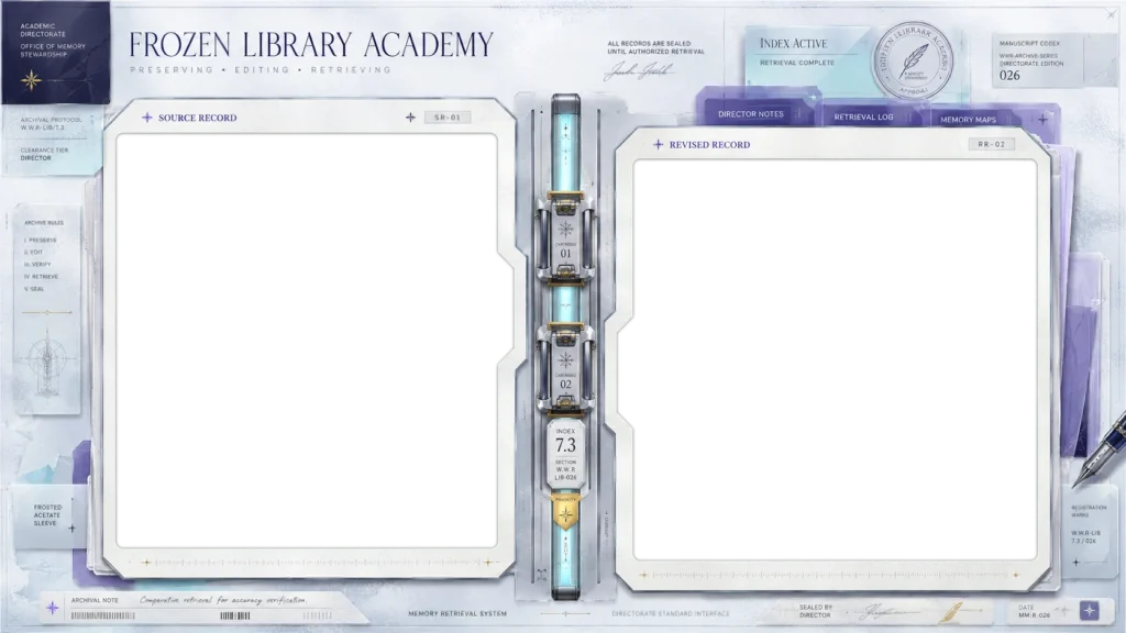 Frozen Library Academy Frame