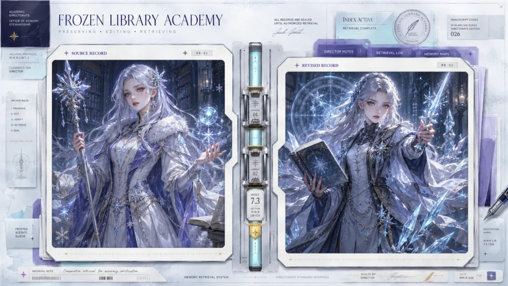 Frozen Library Academy Frame