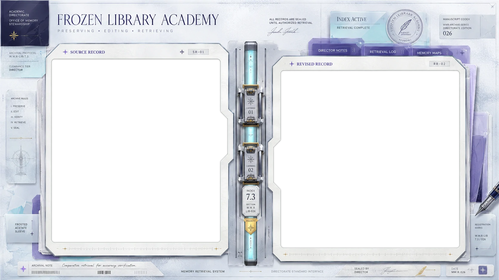 Frozen Library Academy Frame