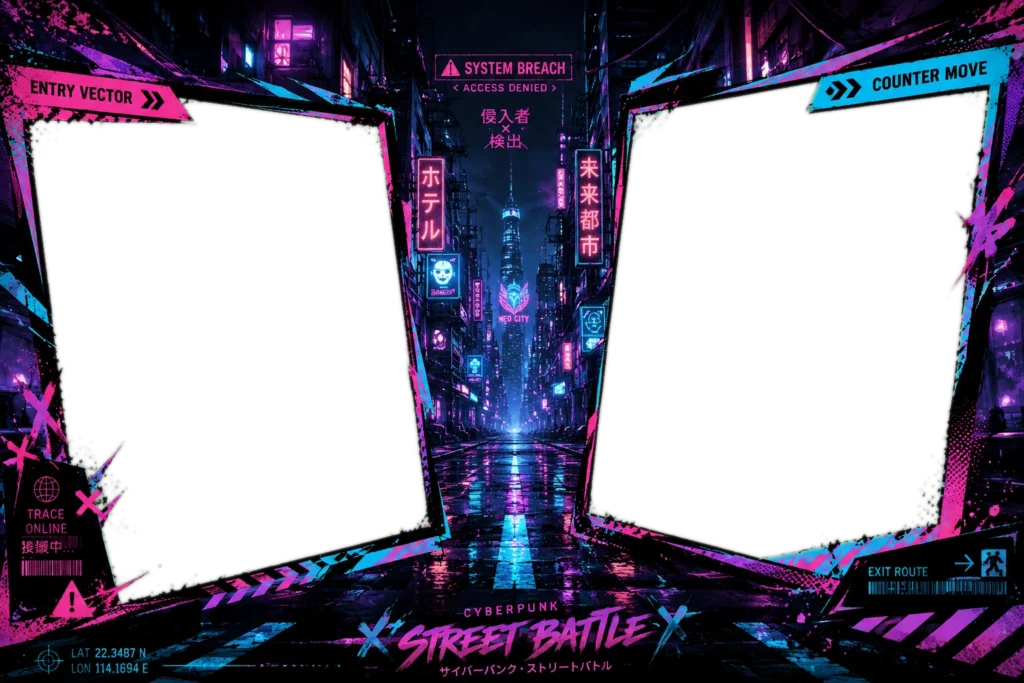 Cyberpunk Street Battle Frame