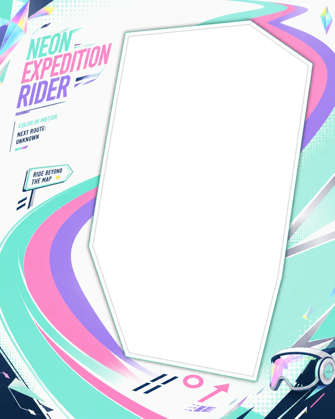 Neon Expedition Rider Portrait
