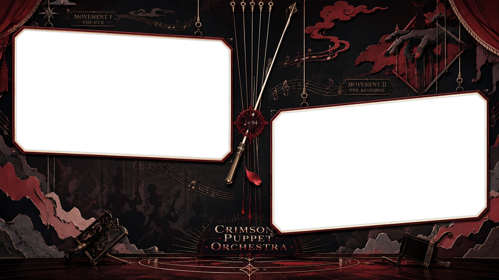 Crimson Puppet Orchestra Stage