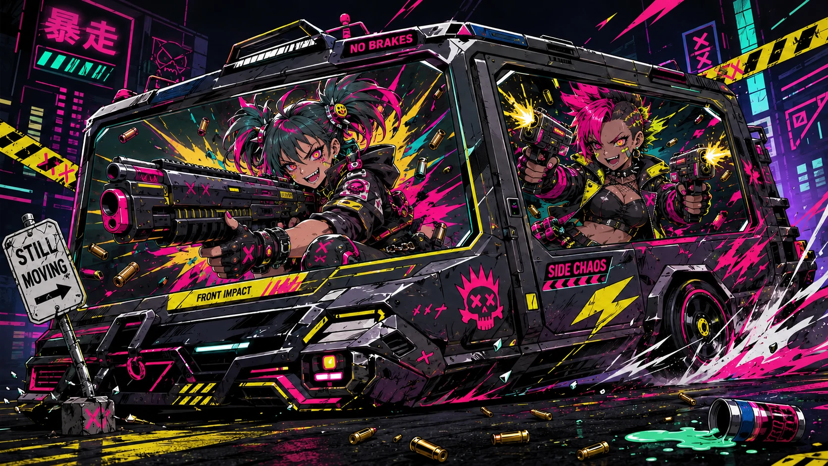 Neon Punk Action Showcase