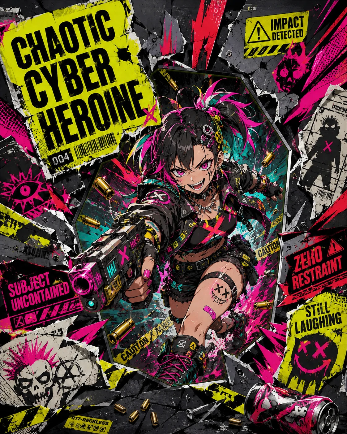 Chaotic Cyber Heroine Card