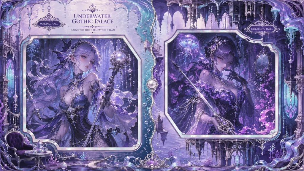 Underwater Gothic Palace Frame