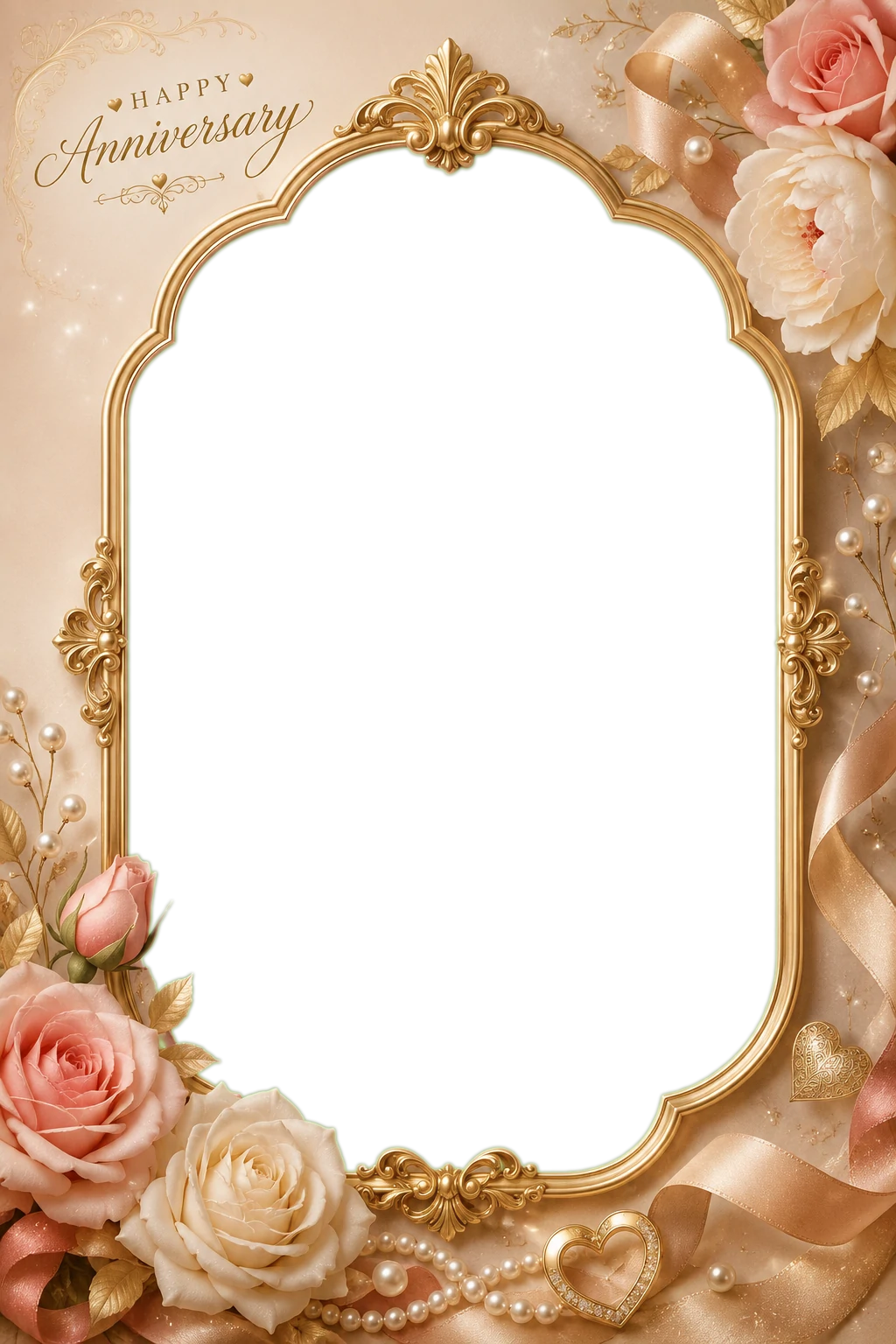Elegant Anniversary Photo Card