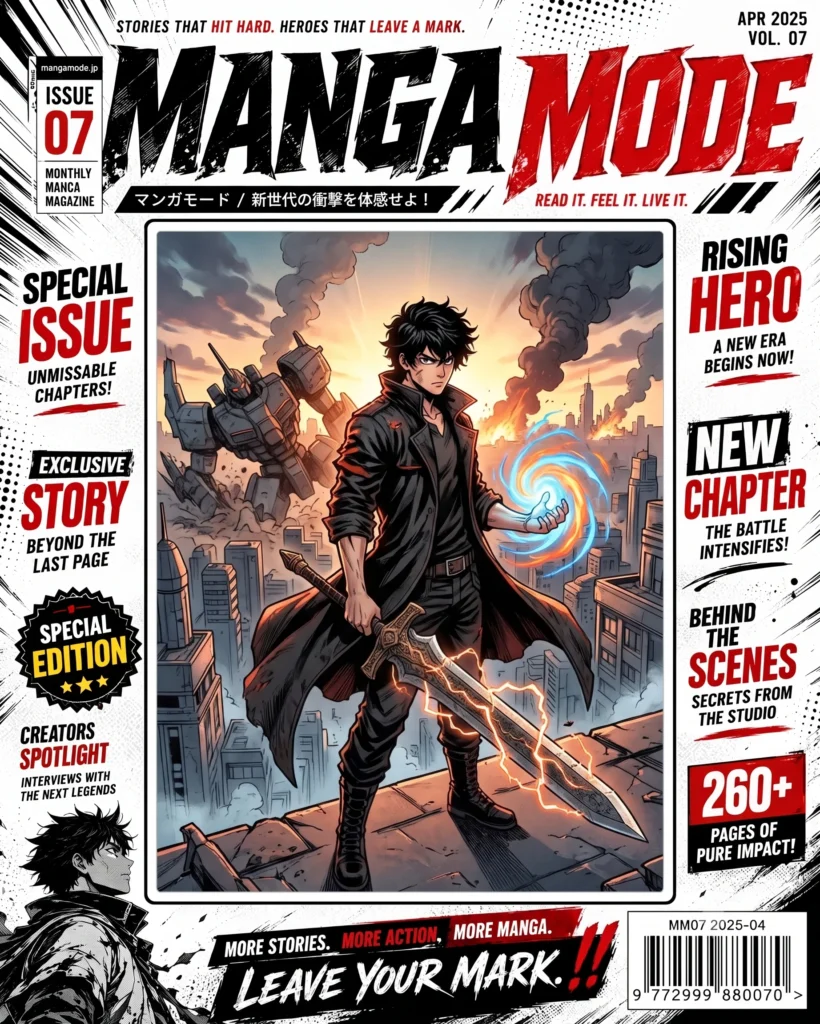 Dramatic Manga Magazine Cover