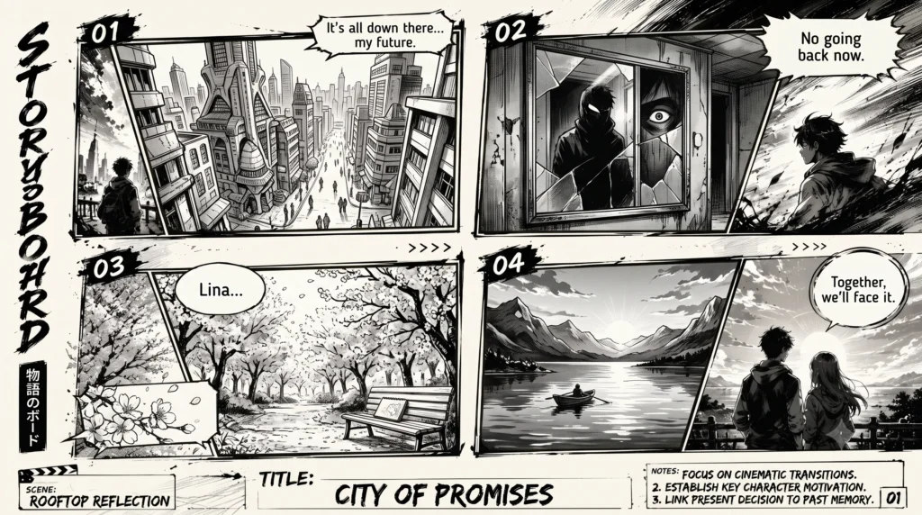 Cinematic Manga Storyboard