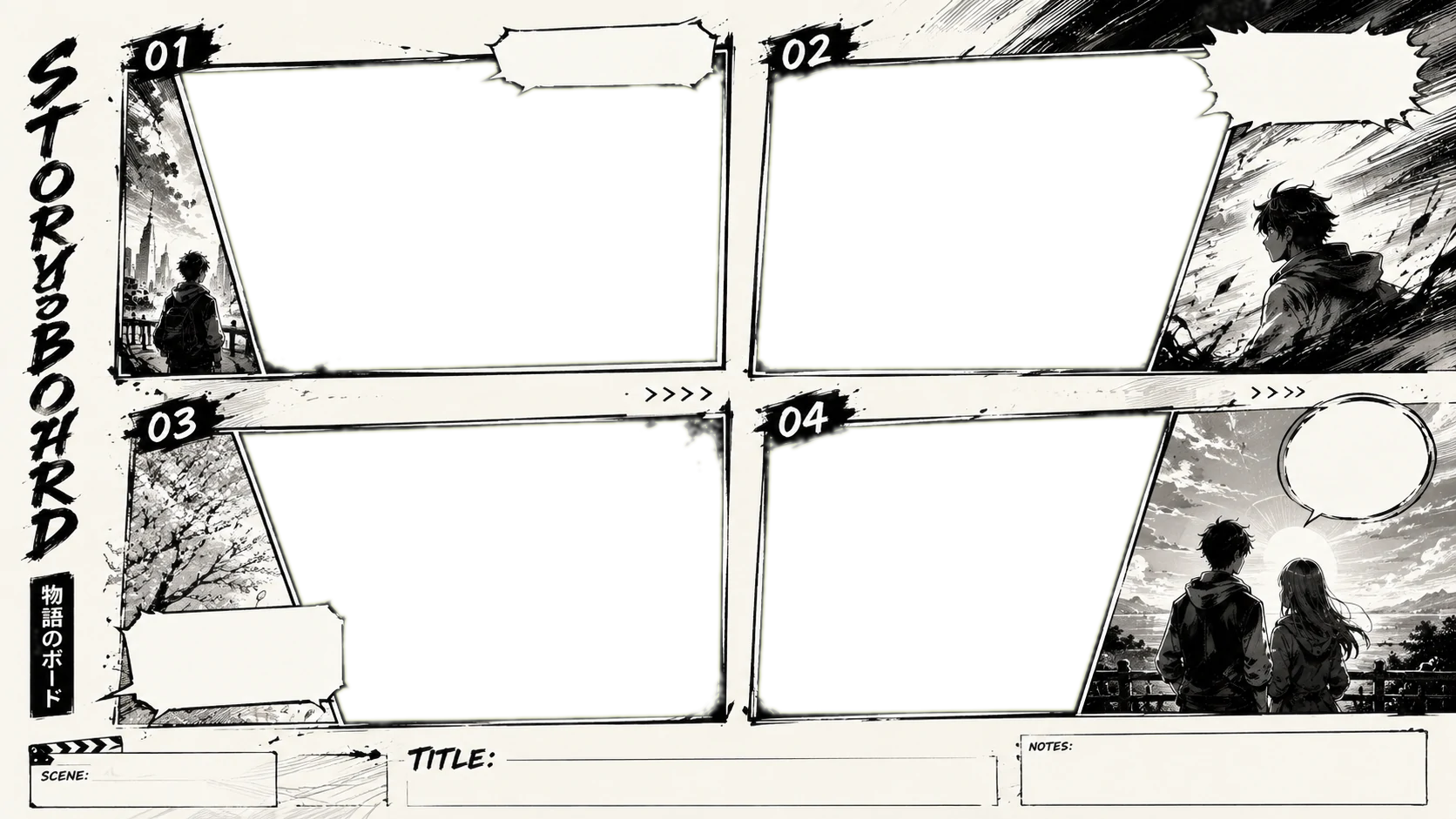 Cinematic Manga Storyboard