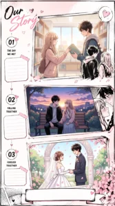 Romantic Manga Story Timeline