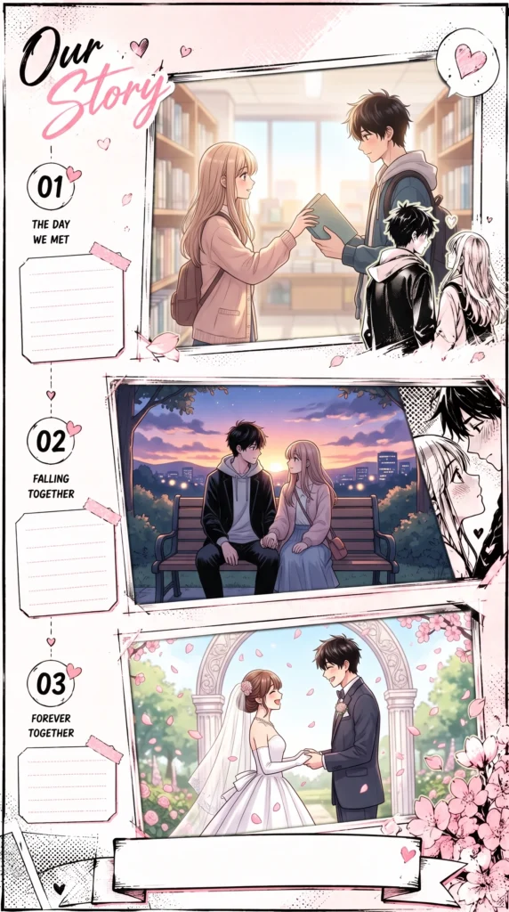 Romantic Manga Story Timeline