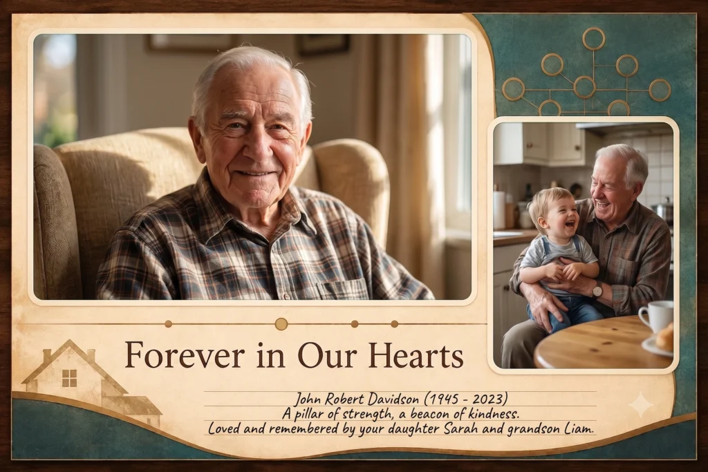 Family Tribute Memory Frame