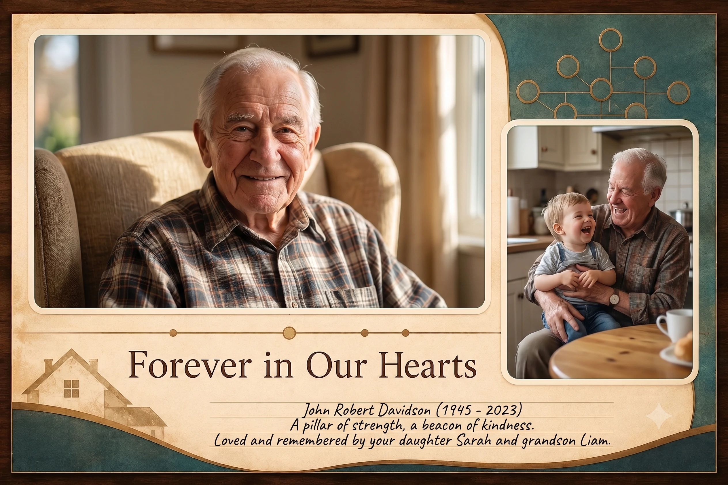 Family Tribute Memory Frame