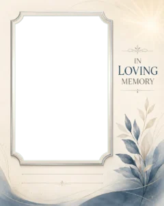 Elegant In Loving Memory Frame