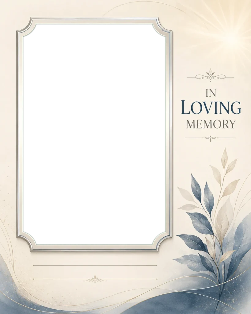 Elegant In Loving Memory Frame
