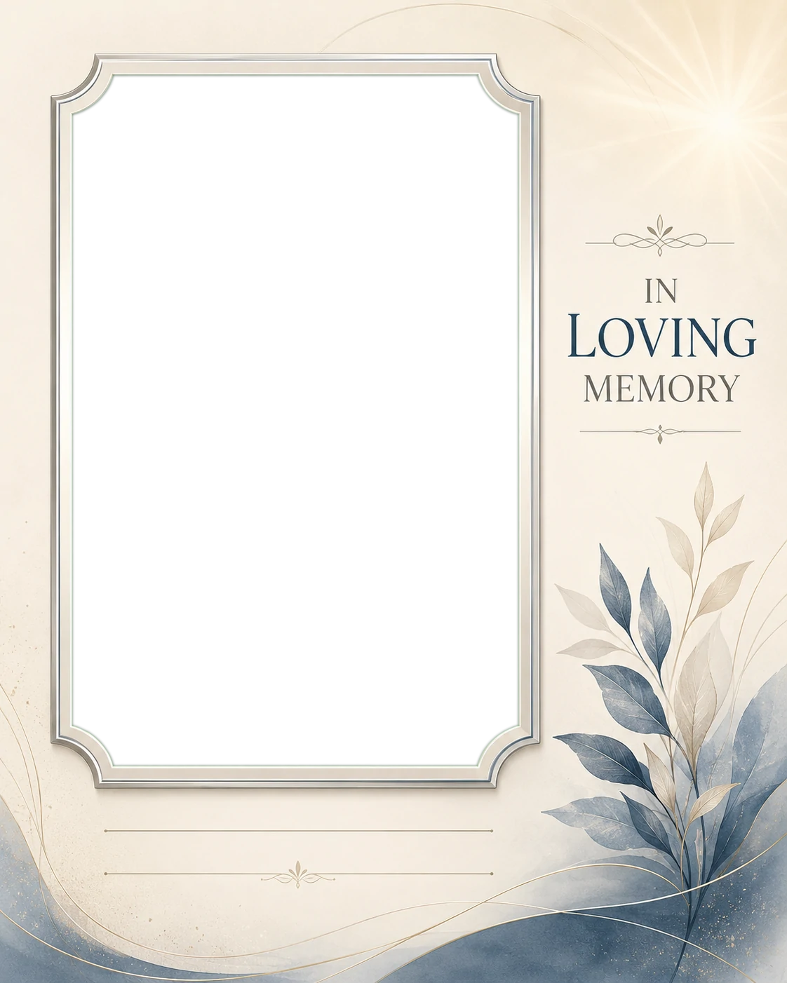 Elegant In Loving Memory Frame