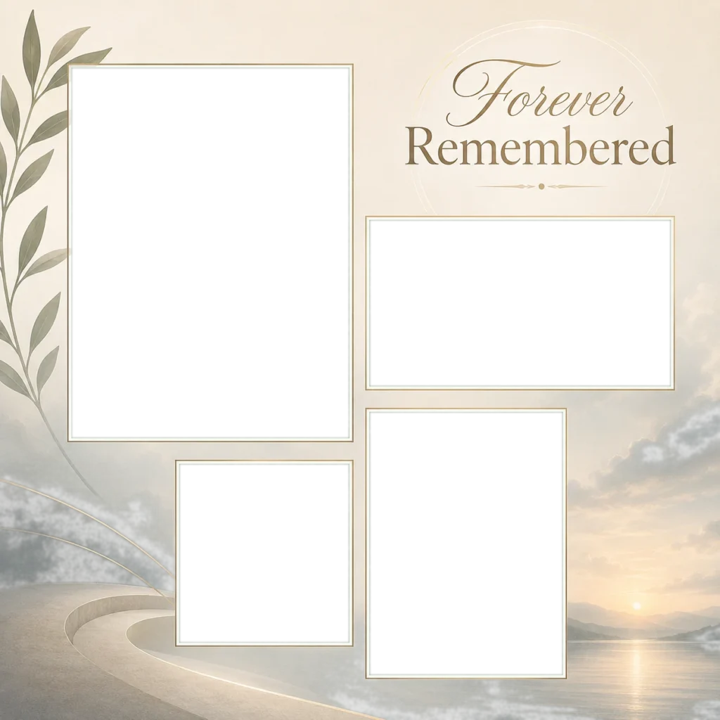 Peaceful Memorial Photo Collage