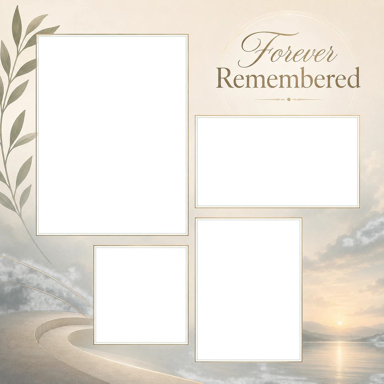 Peaceful Memorial Photo Collage