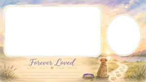 Peaceful Pet Memorial Frame
