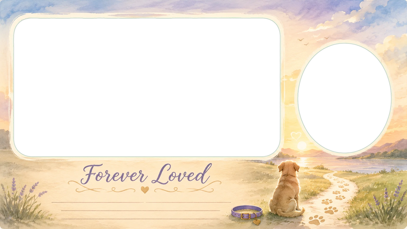 Peaceful Pet Memorial Frame