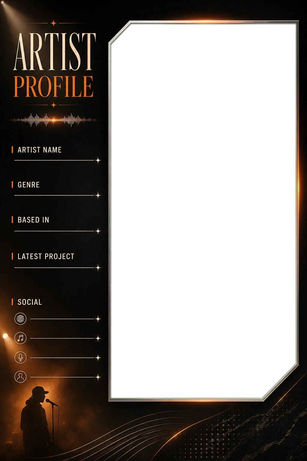 Modern Artist Profile Card