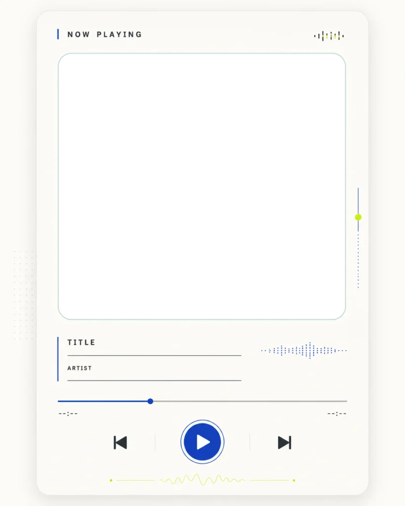 Minimal Now Playing Card