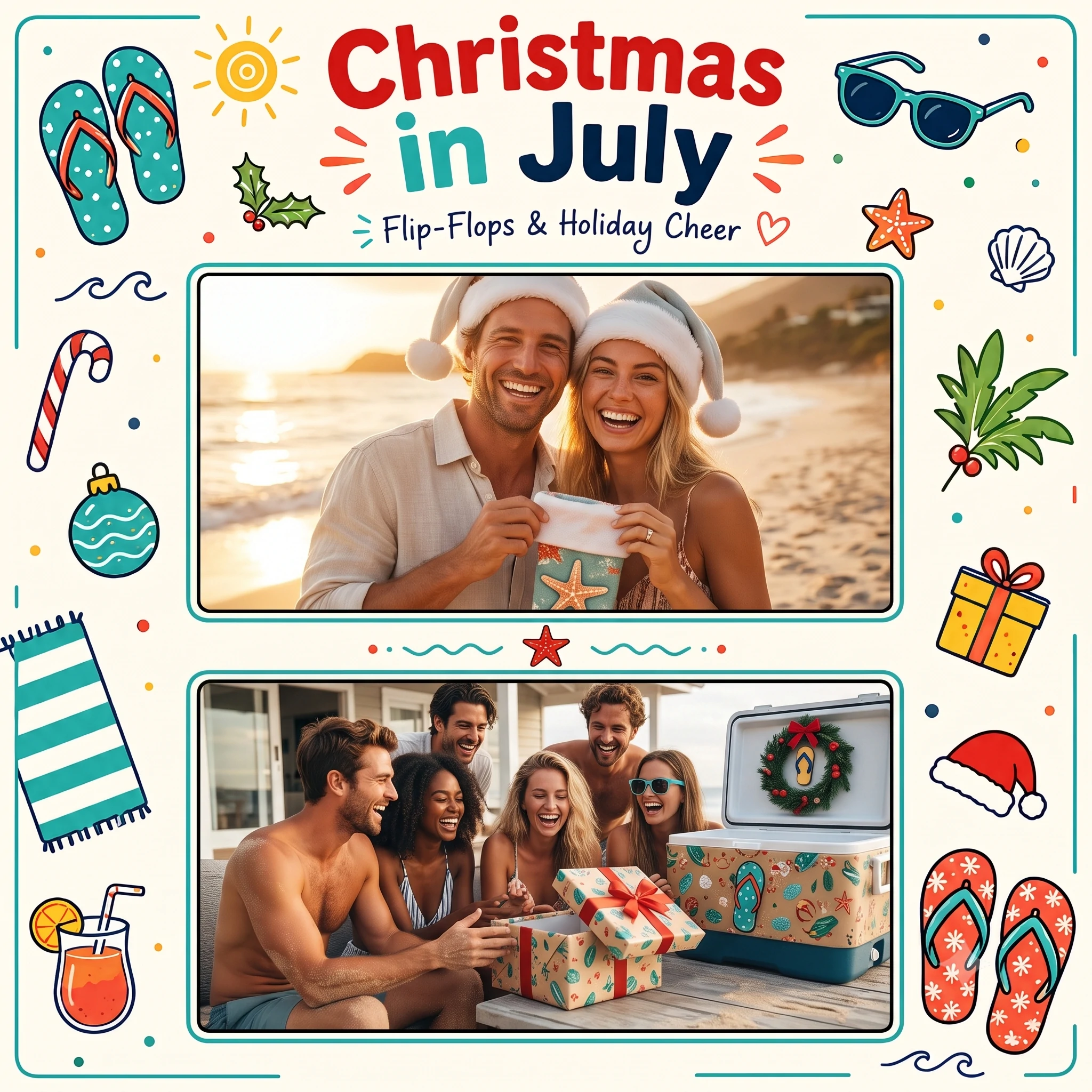 Flip-Flop Noel Pattern Frame