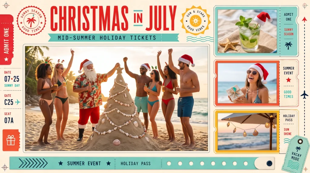 Mid-Summer Noel Ticket Collage