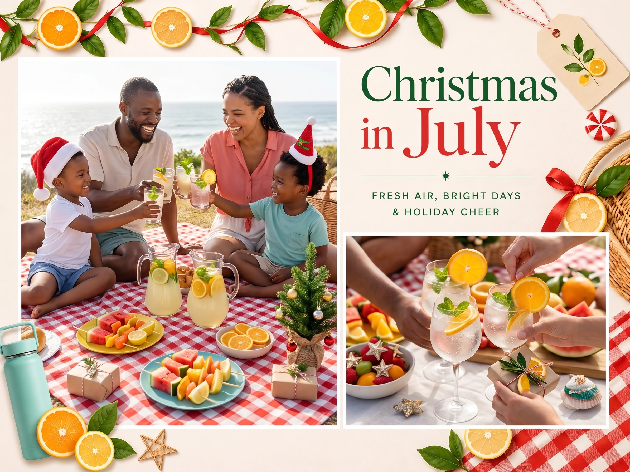 Citrus Garland Christmas Picnic
