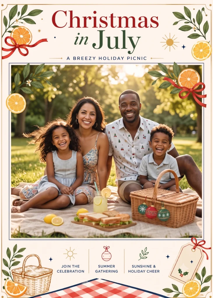 Breezy Christmas Picnic Invitation(1)