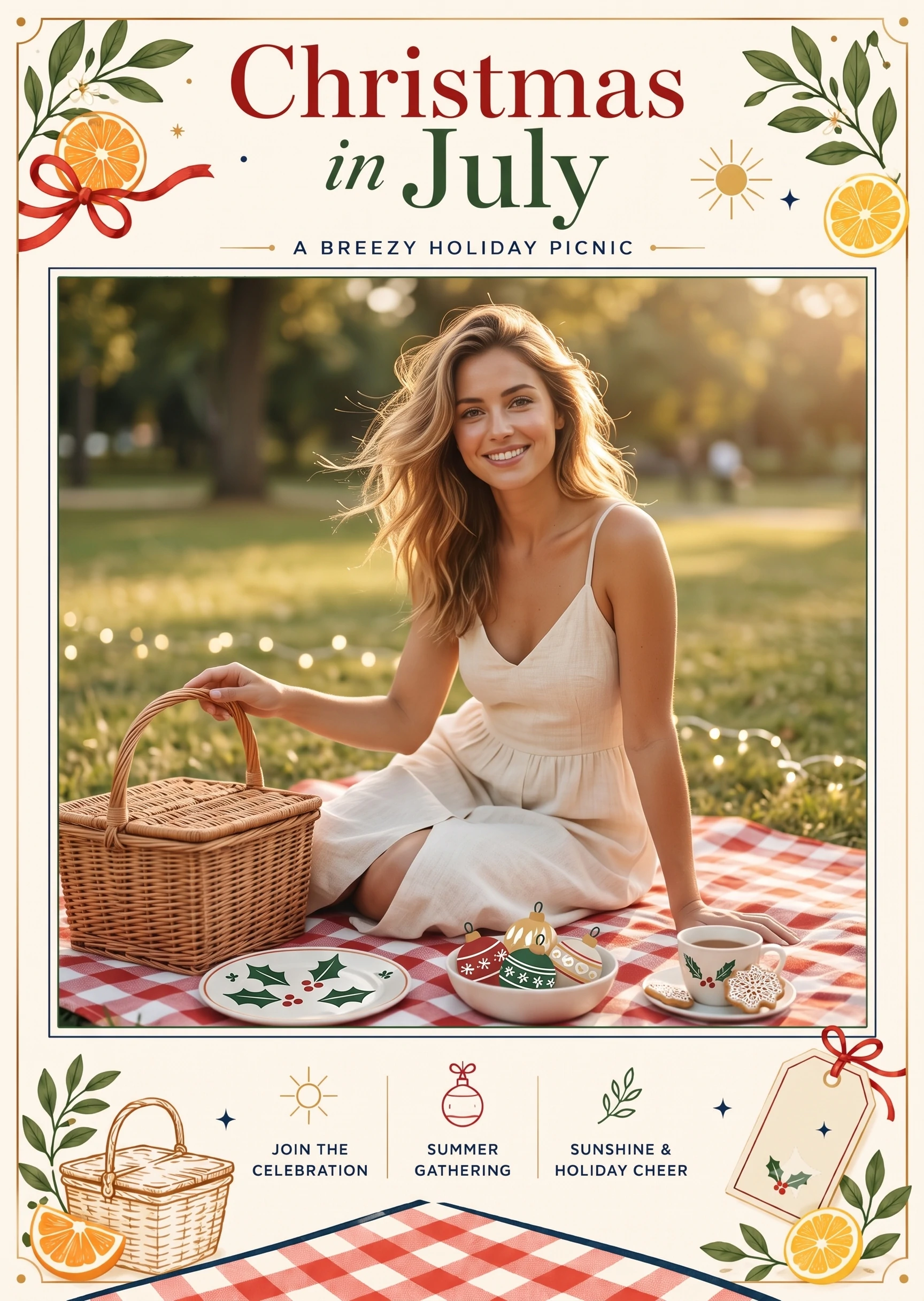 Breezy Christmas Picnic Invitation(2)