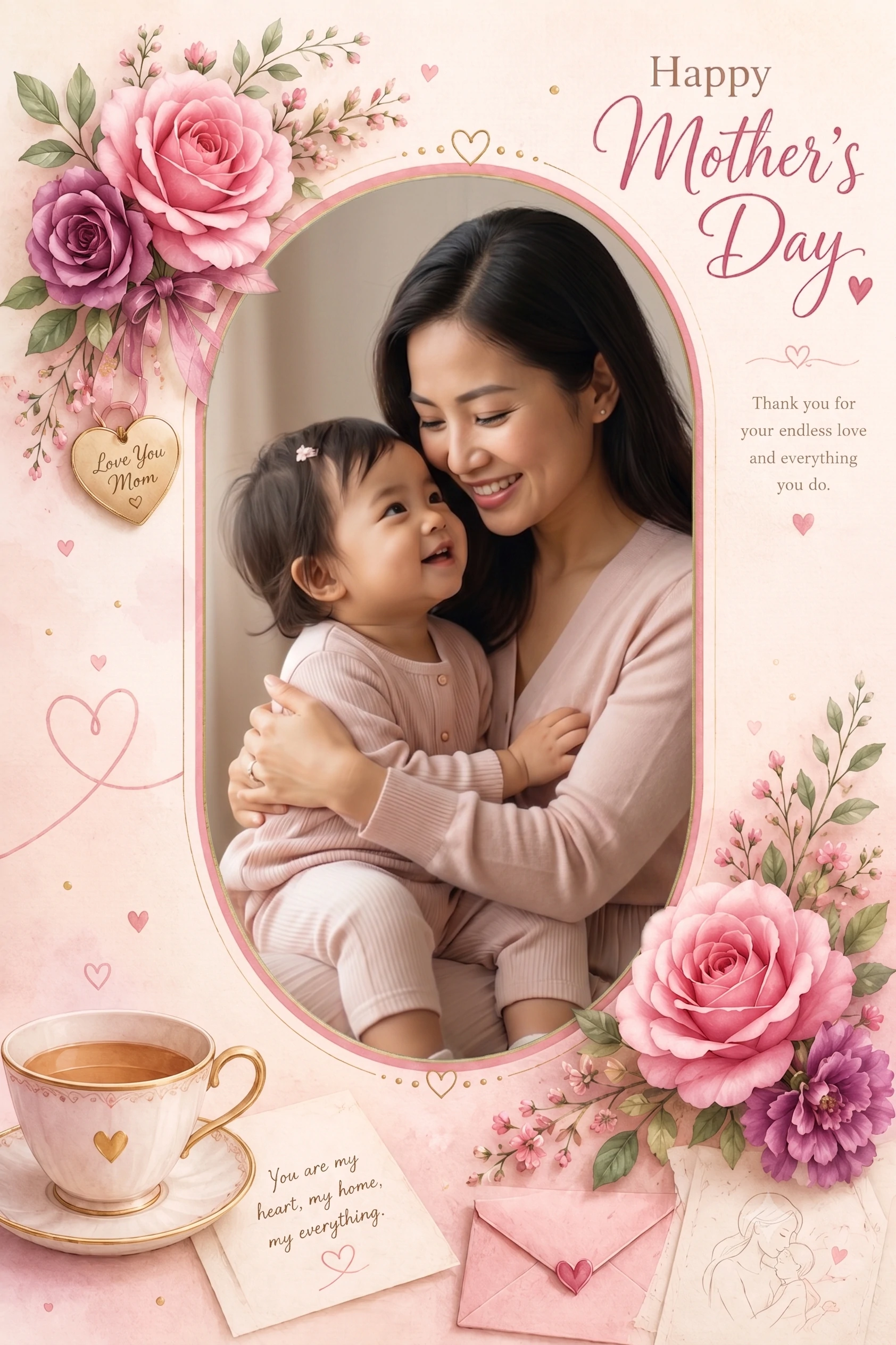 Floral Mother’s Day Card