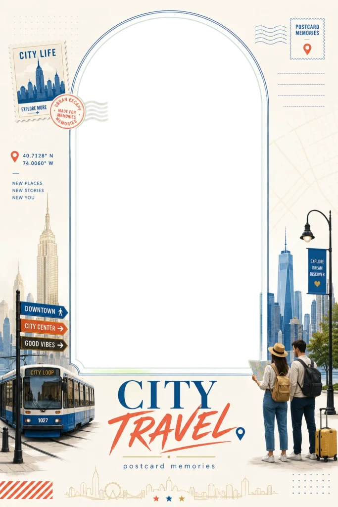 City Travel Postcard