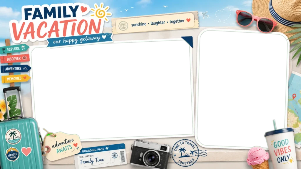 Family Vacation Memory Board