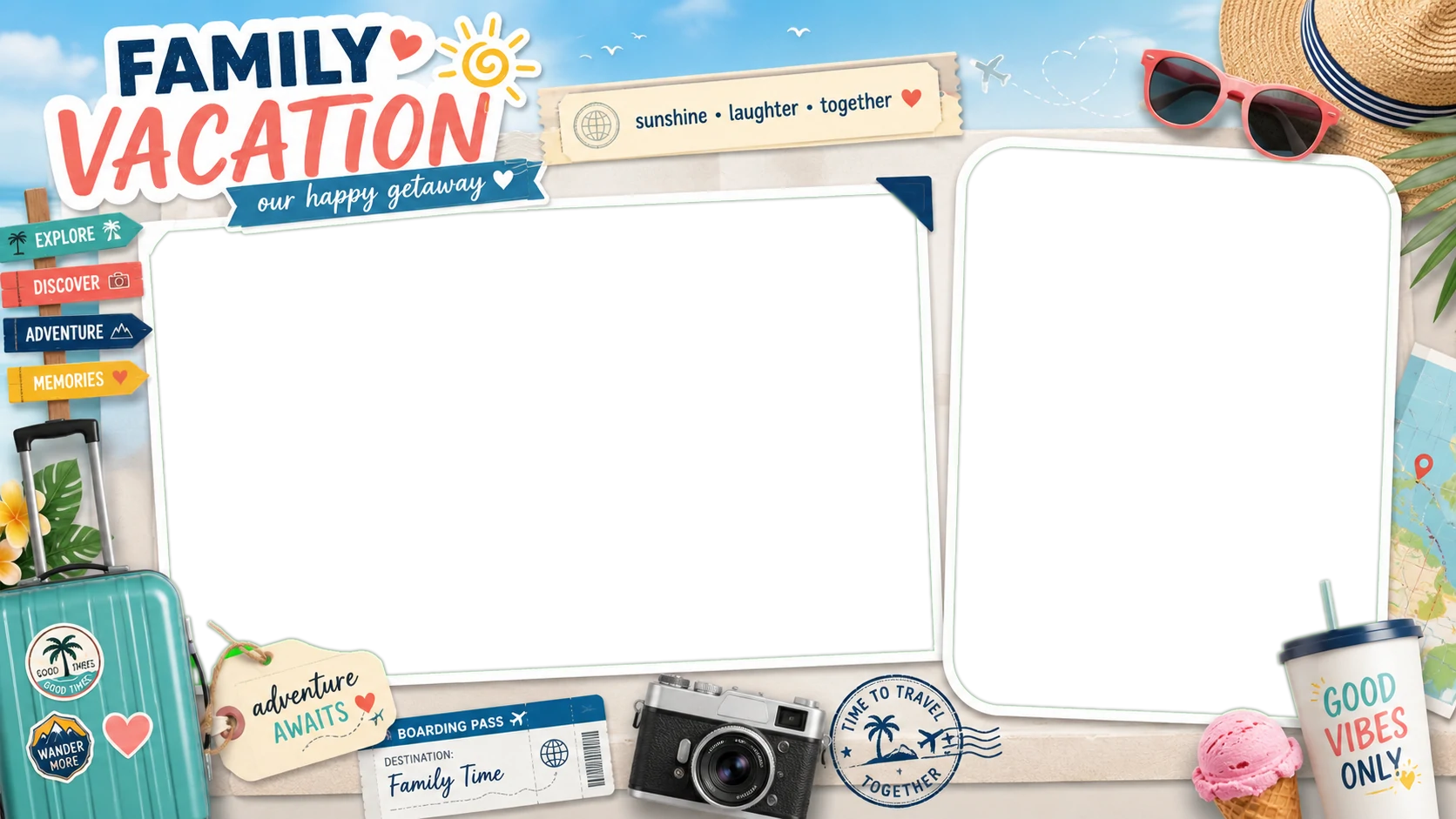 Family Vacation Memory Board