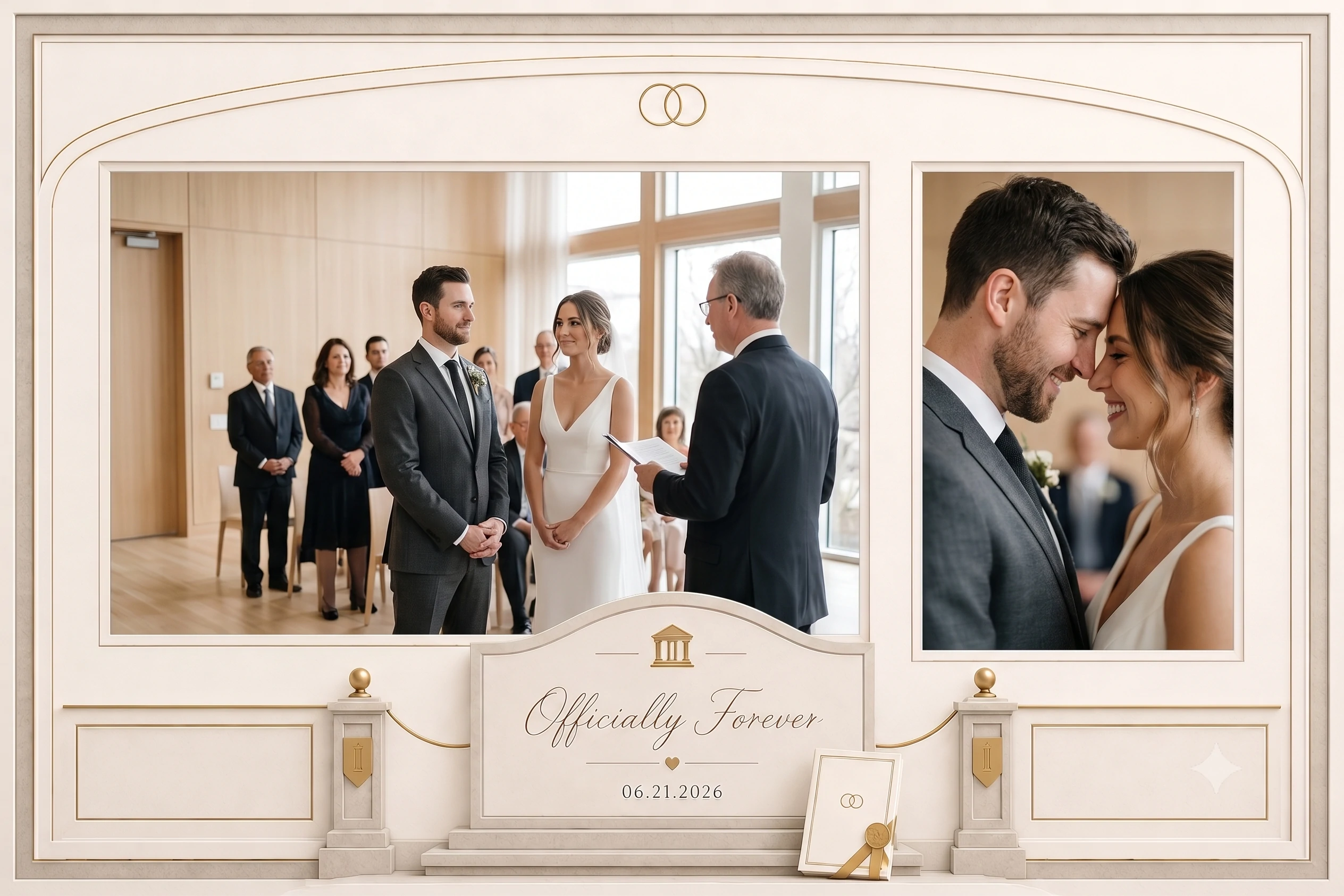 Civil Vows Minimal Frame