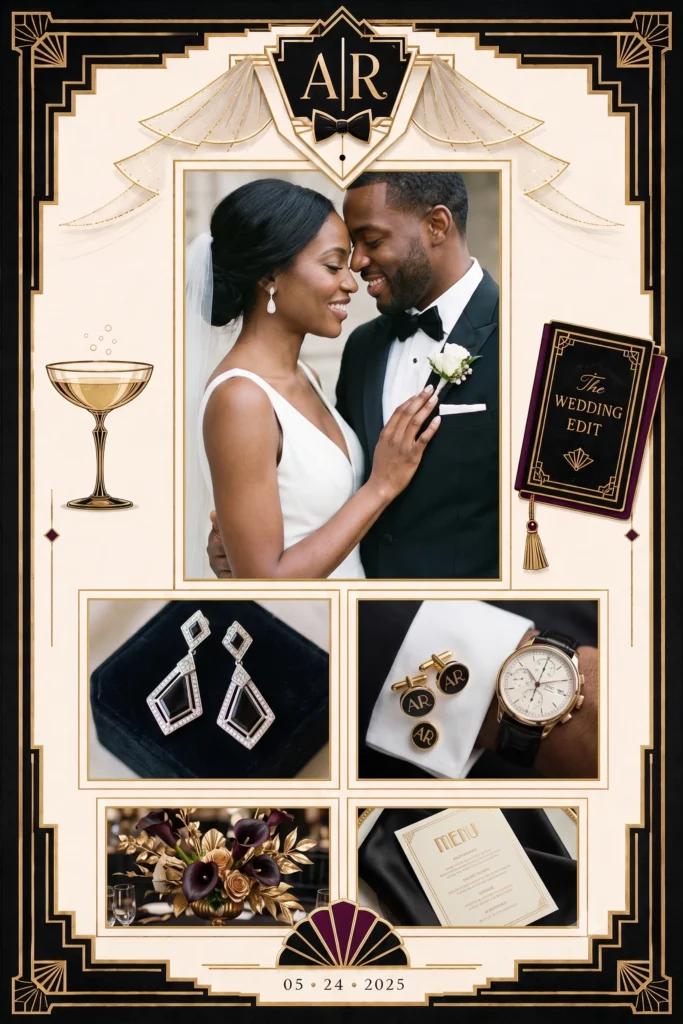 Black Tie Deco Collage