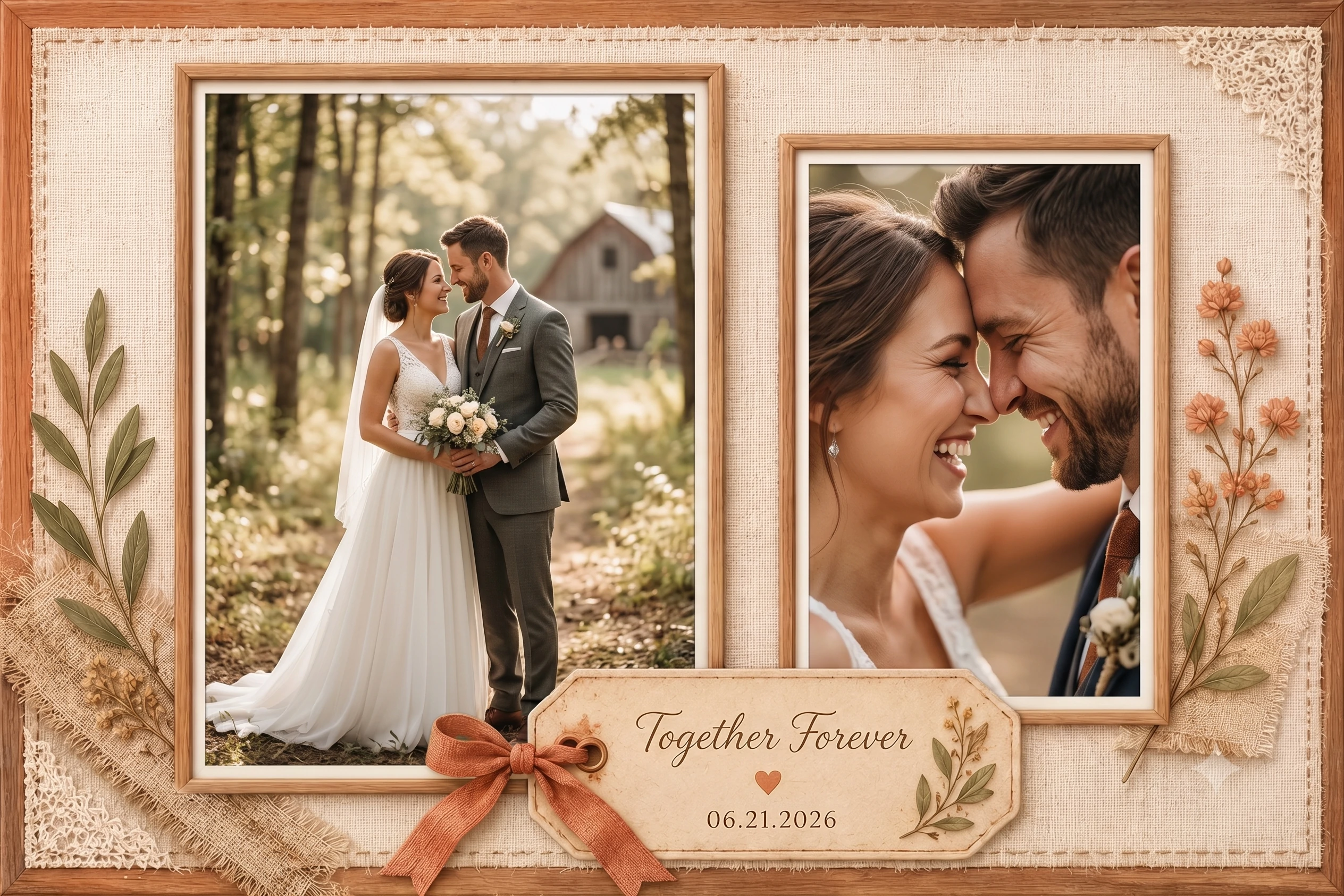 Rustic Linen Portrait(1) Board