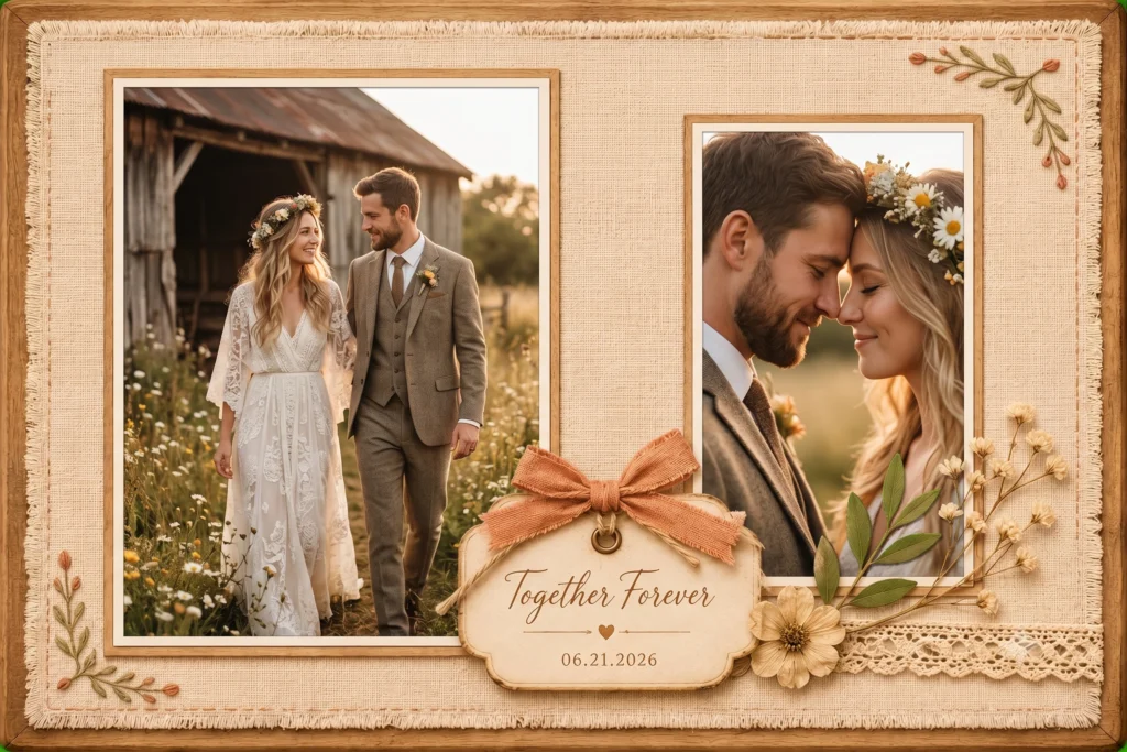 Rustic Linen Portrait(2) Board