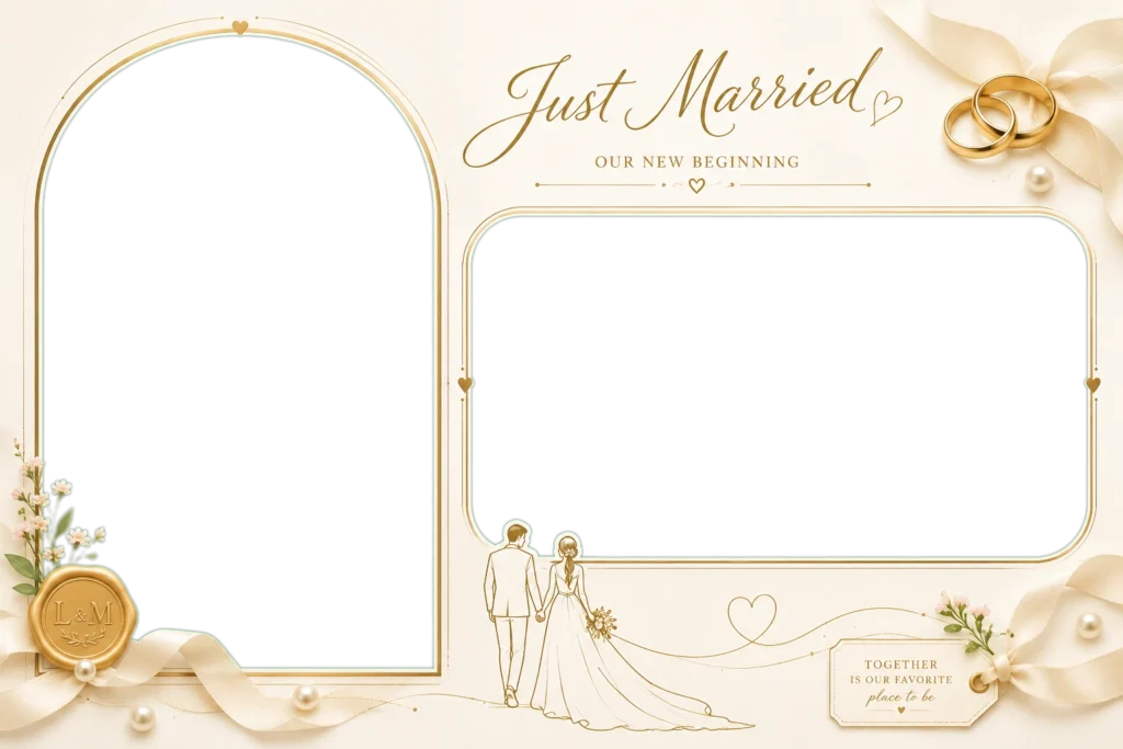 Just Married Floral Memories