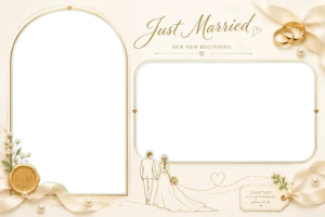 Just Married Floral Memories