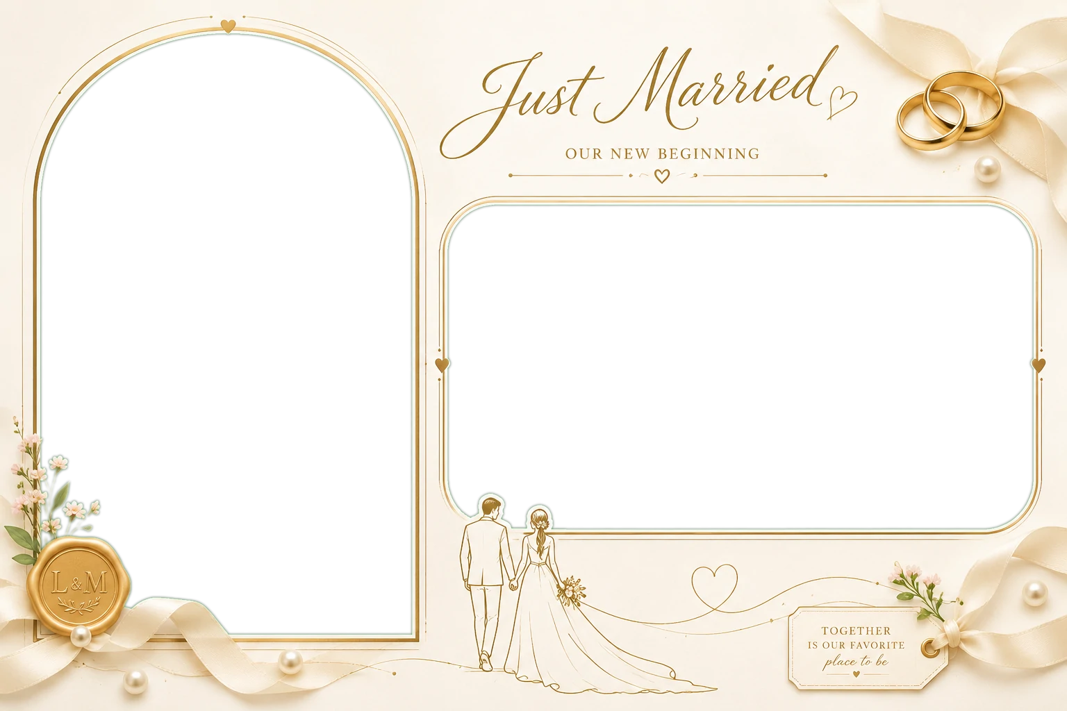 Just Married Floral Memories