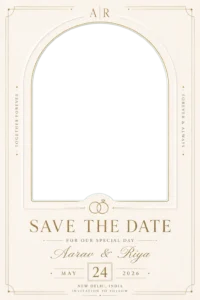 Minimal Save the Date Card