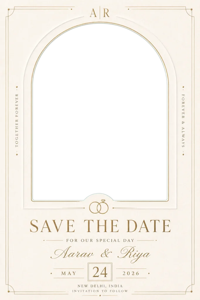 Minimal Save the Date Card